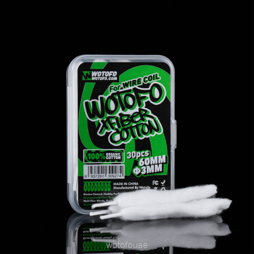 Wotofo قطن اكس فايبر F884D316 3 مللي متر-30 قطعة سميكة - Wotofo Kit
