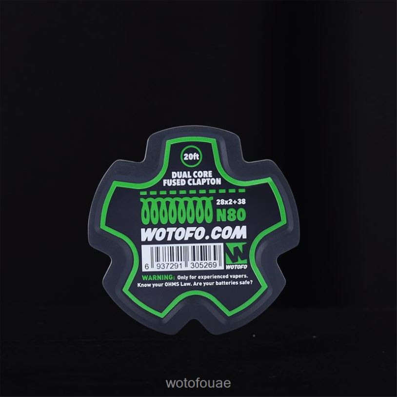 Wotofo بكرة سلكية مسبقة الصنع F884D345 كلابتون ثنائي النواة - 28*2+38 - Wotofo Disposable Vape