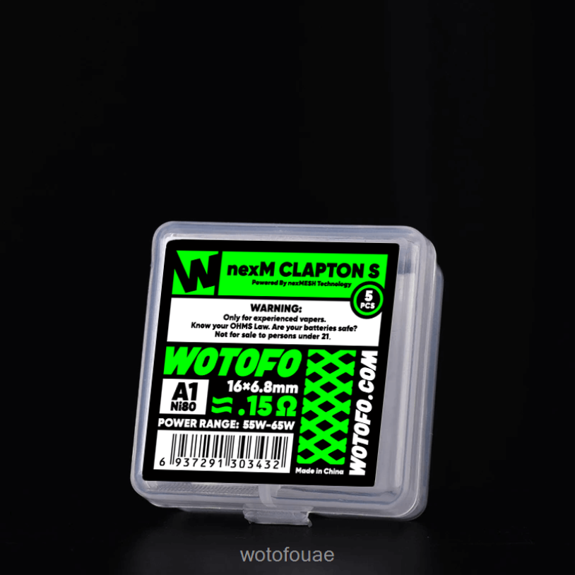Wotofo NEXMESH لفائف شبكية F884D312 نيكسمش كلابتون 5 قطع - Wotofo Flavors